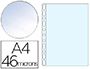 POCHETTE ESSELTE POLYPROPYLNE GRAIN 4.6/100E PERFORE A4 230X302MM TRANSPARENT BOTE 100 UNITS