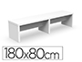 BANC EOL ELOISE L170CM POUR TABLE 180X80CM COLORIS BLANC  LOT 2 UNITES