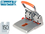 PERFORATEUR RAPID SUPRME HDC150 4 TROUS DIAMTRE 6MM CAPACIT PERFORATION 150F COLORIS ARGENT/ORANGE 320X170X360MM