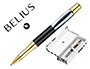 ROLLER BELIUS B&W ALUMINIUM ATTRIBUTS OR ENCRE NOIRE      COLORIS BLANC ZEBRURES NOIRES DANS COFFRET CADEAU
