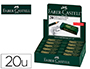GOMME FABER CASTELL DUST FREE EN PLASTIQUE VERT