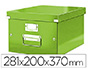 BOTE ARCHIVES ESSELTE CLICK&STORE WOW POLYPROPYLNE LAMIN 281X200X370MM FORMAT MEDIUM POIGNE TRANSPORT COLORIS MENTHE