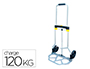 DIABLE VISO ALUMINIUM PLIANT TELESCOPIQUE 1070X490X490MM   PELLE ACIER ROUES CAOUTCHOUC  CHARGE MAXIMALE 120KG