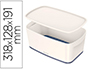 BAC RANGEMENT LEITZ MYBOX FORMAT A5 5L 318X128X3191MM   BLANC GRIS