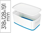 BAC RANGEMENT LEITZ MYBOX FORMAT A5 5L 318X128X3191MM   BLANC BLEU