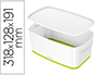 BAC RANGEMENT LEITZ MYBOX FORMAT A5 5L 318X128X3191MM   BLANC VERT