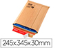 POCHETTE EXPEDITION COLOMPAC CARTON RIGIDE BLANC BANDE     ADHESIVE 245X345X30