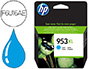 CARTOUCHE HP 953XL JET D'ENCRE F6U16AE COULEUR CYAN 1450P
