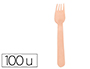FOURCHETTE EN BOIS COLDIS DIAMETRE 16CM PAQUET DE 100   UNITES
