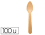 CUILLERE A DESSERT COLDIS EN BOIS DIAMETRE 11CM PAQUET DE  100 UNITES