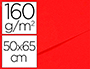 PAPIER DESSIN CANSON FEUILLE MI-TEINTES N 505 GRAIN        GELATINE HAUTE TENEUR COTON   160G 50X65CM UNICOLORE ROUGE