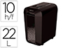 DESTRUCTEUR DE DOCUMENTS FELLOWES LX 65. CORBEILLE DE  22L