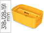 BOITE DE RANGEMENT LEITZ COSY MY BOX PETIT FORMAT AVEC      COUVERCLE + ORGANISATEUR      POIGNEE COLORIS JAUNE