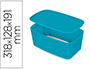 BOITE DE RANGEMENT LEITZ COSY MY BOX PETIT FORMAT AVEC      COUVERCLE  COLORIS BLEU
