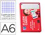 FICHES BRISTOL OXFORD REVISION 2.0 A6 NON PERFOREE  32 FICHES/FILM Q5X5 CADRE     ROUGE