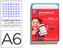 FICHES BRISTOL OXFORD REVISION 2.0 A6 NON PERFOREE  32 FICHES/FILM Q5X5 CARTON    ASSORTI