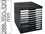 MODULE EXACOMPTA 10 TIROIRS CERTIFIES ANGE BLEU   NOIR NUANCES DE GRIS GLOSSY