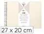 ALBUM A PERSONNALISER CLAIREFONTAINE COUVERTURE RIGIDE RELIURE INTEGRALE BRONZE 27X20CM 40FEUILLES 200G IVOIRE IRISEE