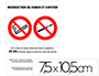 ADH SIF INTERDICTION DE FUMER ET DE VAPOTER. LAMINATION     ANTI-UV, ANTI-GRAFFITI,       ANTI-RAYURE. CLASS  M1.