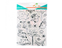 PACK DE TAMPONS SODERTEX TRANSPARENTS JUNGLE -1,5-10   CM - 18 PCS - 1 COLORIS