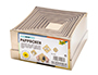 BOITE EN CARTON CARREES 12 PIECES COLORIS NATUREL        ASSORTIS