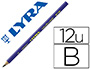 CRAYON GRAPHITE LYRA D'INITIATION  L'CRITURE CORPS TRIANGULAIRE MINE B 4MM DIAMTRE 9MM