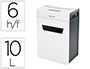 DESTRUCTEUR DE DOCUMENTS LEITZ IQ PROTECT 6 P5 COUPE   MICRO 6F CORBEILLE DE 10L