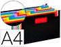 TRIEUR VIQUEL RAINBOW CLASS 12 COMPARTIMENTS              POLYPROPYLENE A4 32,5X23CM    COLORIS NOIR