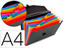 TRIEUR VALISETTE RAINBOW CLASS 12 COMPARTIMENTS        POLYPROPYLENE A4 38X26X6CM    COLORIS NOIR