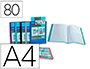 PORTE VUES ESSENTIEL RECYCLE PERSONNALISABLE 80 VUES       POLYPROPYLENE A4 COLORIS      ASSORTIS