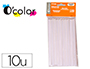 RECHARGE PISTOLET   COLLE CHAUD TOUT USAGE TRANSLUCIDE  11MMX20CM 200GR SACHET DE 10  UN