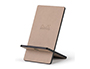 SUPPORT RHODIARAMA POUR T L PHONE MOBILE EN SIMIL     CUIR TAUPE 8X8X13,5CM