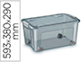 BOITE DE RANGEMENT CEP POLYPROPYLENE 4ROULETTES POUR DEPLACEMENT 59,3X38X29CM      CONTENANCE 43L