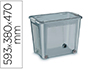 BOITE DE RANGEMENT CEP POLYPROPYLENE 4 ROULETTES     POUR DEPLACEMENT 59,3X38X47CM CONTENANCE 67L