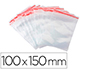 SACHET PLASTIQUE REFERMABLE Q-CONNECT DIM.100X150 MM      SACHET DE 100 UNITES