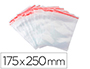 SACHET PLASTIQUE REFERMABLE Q-CONNECT DIM.175X250 MM      SACHET DE 100 UNITES