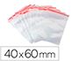 SACHET PLASTIQUE REFERMABLE Q-CONNECT DIM.40X60 MM SACHET DE 100 UNITES