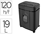 DESTRUCTEUR Q-CONNECT Q120 OCCASIONNEL VITESSE 3.5MIN A4 COUPE CROISEE 4X12 MM A4 19L  366X287X500MM 11KG