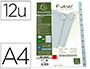 INTERCALAIRES IMPRIMES MENSUELS EXACOMPTA            POLYPROPYLENE A4 12POSITIONES / MOIS GRIS