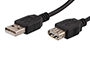 CABLE USB T'NB 2,0 A M/A F SUR CAVALIER CABLE 1,80M      COLORIS NOIR