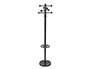 PORTE-MANTEAUX MAULGRANDO ACIER COURONNE DIAM. 37,5CM 16 CROCHETS HAUTEUR 1,75M SOCLE DIAM. 36,5CM COLORIS NOIR