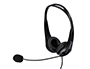 CASQUE Q-CONNECT BIAURAL FILAIRE AVEC MICROPHONE ET    CONTROLE DU VOLUME CONNEXION  USB CABLE 2M COLORIS NOIR