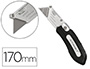 CUTTER XD-925 Q-CONNECT GOMME ET PLASTIQUE ABS LAME INTERCHANGEABLE ACIER CARBONE 19MM MECANISME CHANGEMENT FACILE