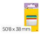 MARQUE-PAGES POST-IT INDEX RIGIDE 50,8X38MM COLORIS      ASSORTIS 24F