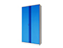 ARMOIRE HAUTE PHOENIX ACIER 190CM 2 PORTES ET 4 ETAGERES  SERRURE A CLE COLORIS BLEU
