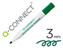 MARQUEUR Q-CONNECT TABLEAU BLANC POINTE OGIVE TRAC 2/3MM   CORPS PLASTIQUE ENCRE BASE    ALCOHOL COLORIS VERT