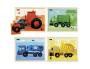 PUZZLES NATHAN LES ENGINS DE COULEUR LOT DE 4 PUZZLES