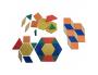 LOT DE GEOMOSAIC BLOCS WISSNER PIECES GEOMETRIQUES 6 FORMES ET 6 COULEURS 250      PIECES 6 COLORIS ASSORTIS