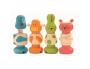 VIS ANIMO DJECO RECONSTITUTION DE 4 ANIMAUX   EN BOIS COMPOSE DE 3 PIECES   CHACUN  COLORIS ASSORTIS