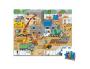 PUZZLES CARTON 30 A 40 PIECES JANOD LE CHANTIER 36 PIECES   ET 1 POSTER MODELE